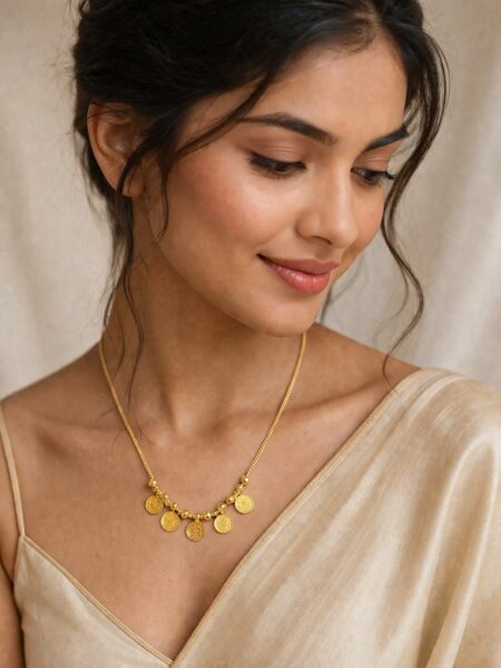 Lakshmi 5 Coin Necklace