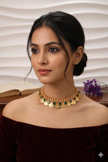 Traditional Green Stone Kasumala Choker