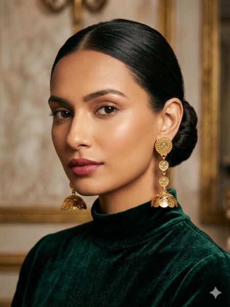 Lakshmi Kasu Layered Jhumka