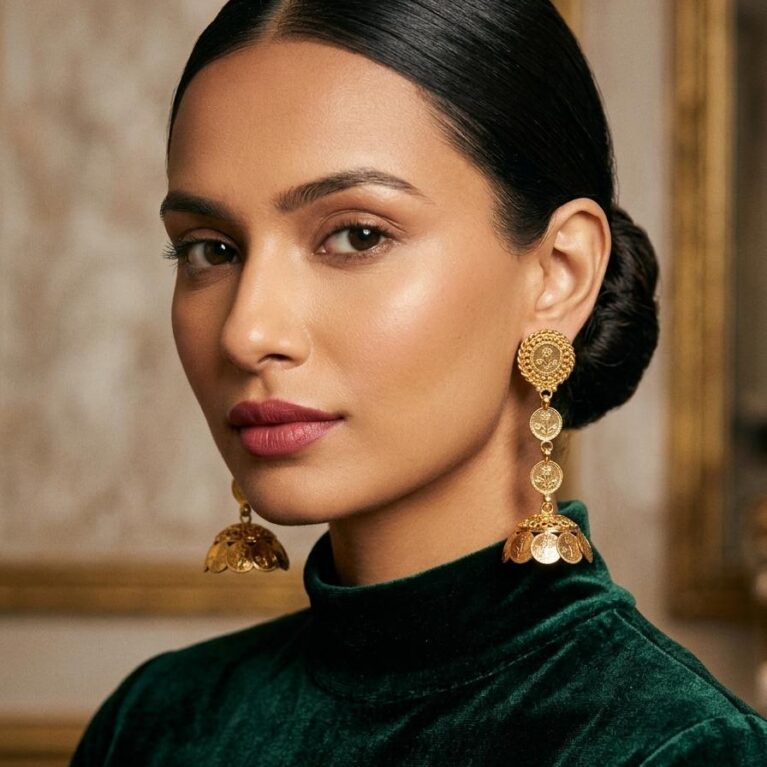 Lakshmi Kasu Layered Jhumka