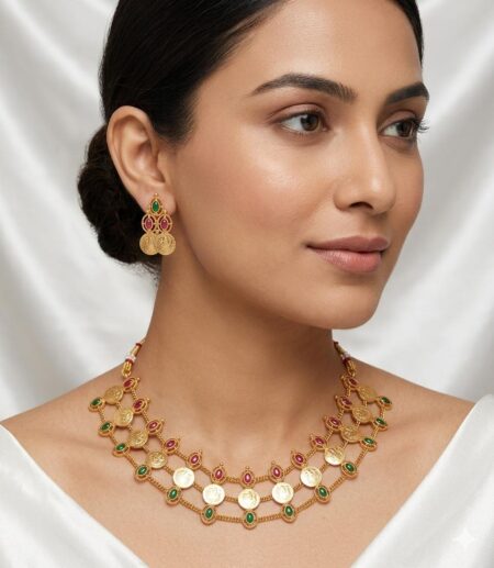 Coin Cascade Choker Set