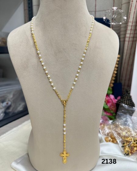 Rosary (Kontha)-white beads