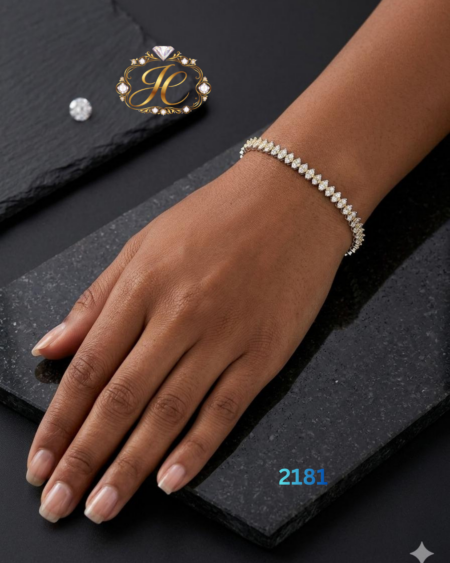 Gold and Diamond Tone Bracelet