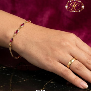 Ruby Trio Chain Bracelet