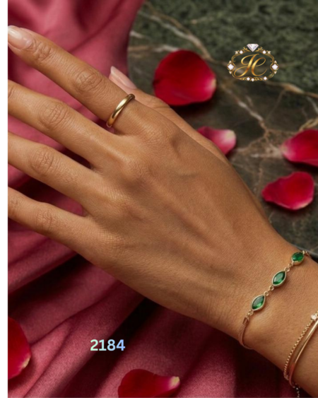 Green Trio Chain Bracelet