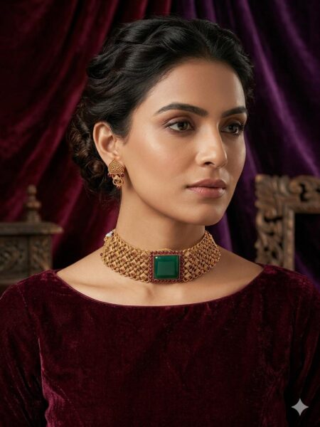 Fusion Palakka Choker Set