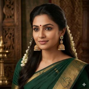 Emerald Pearl Royale Jhumkas