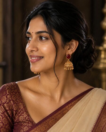 Ruby Gold Jhumuka
