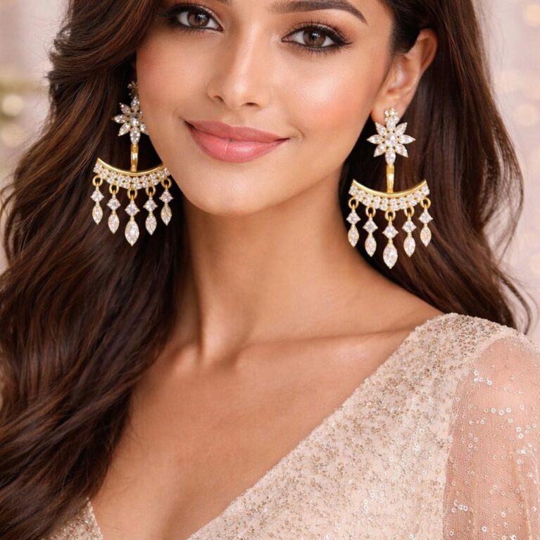 Nakshathra Drops Two-in-One Convertible Earrings