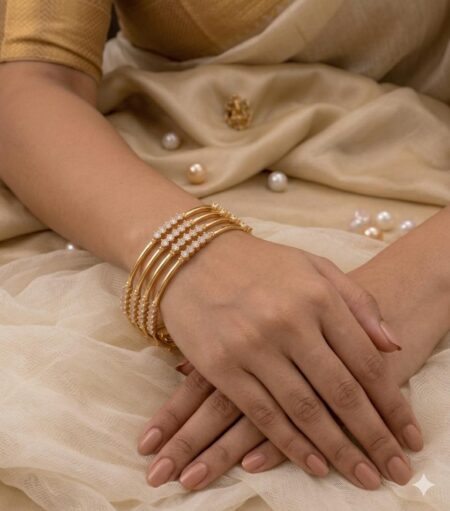 Premium Stone Bangles (Set of 4) Size-2.6