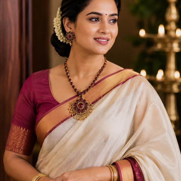  Rudrani Ruby Attigai Set