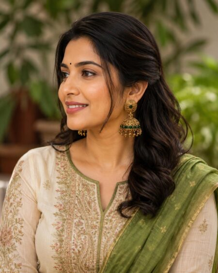 Emerald Majesty Jhumka