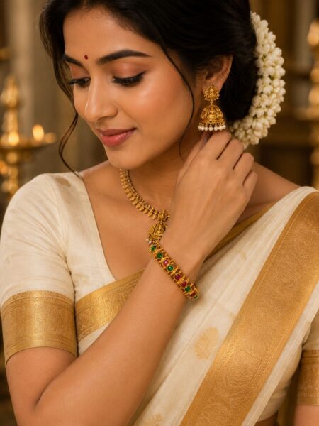 Navarathna Heritage Bangle- size 2.8