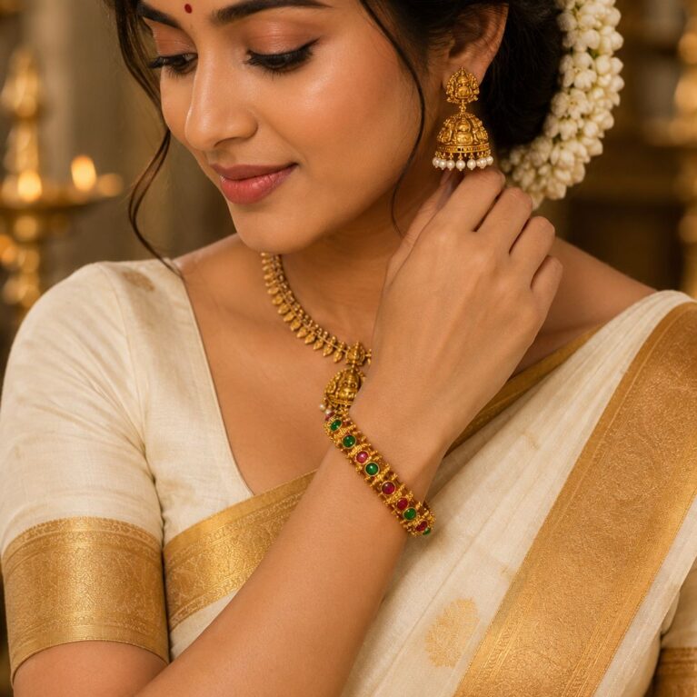 Navarathna Heritage Bangle- size 2.8