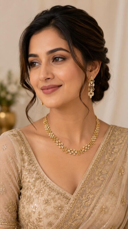 Celestial Spark Crystal Necklace Set