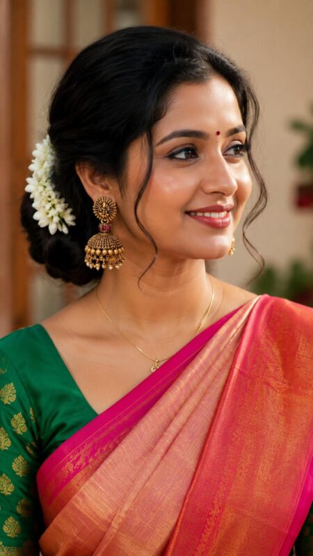 Lakshmi Kireetam Antique Jhumka