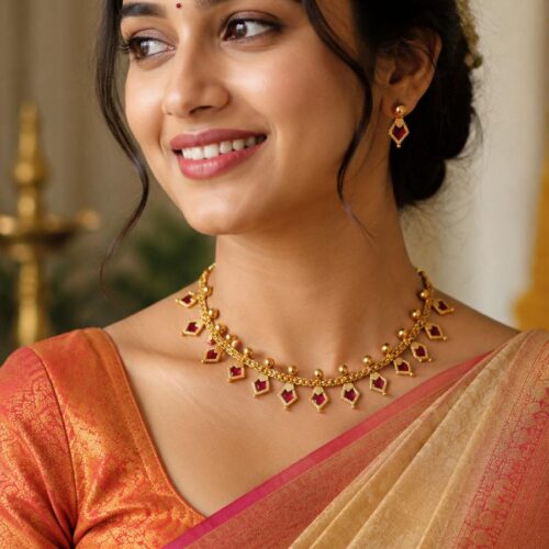 Ruby Diamond Grace Necklace Set