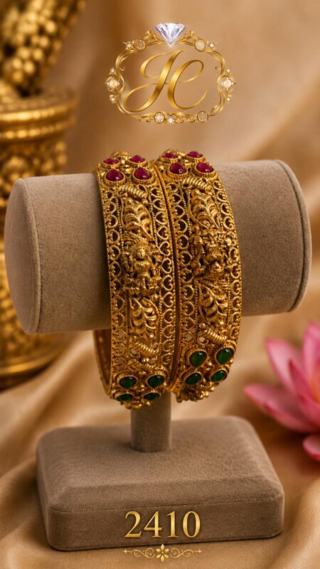 Lakshmi Vaibhavam Temple Bangles- Size 2.6