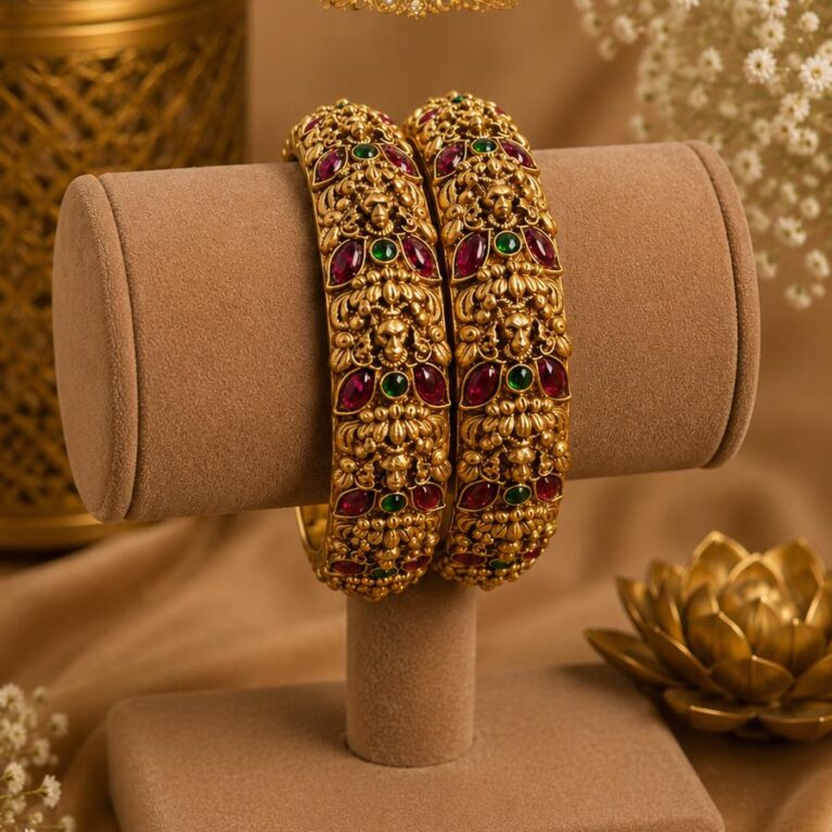 Navarasa Simha Heritage Bangles- Size 2.6