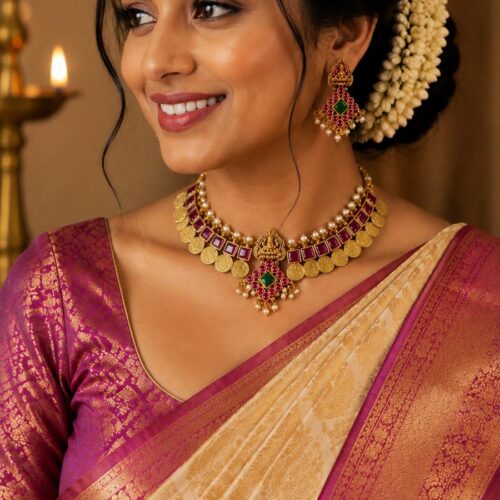 Lakshmi Kaasu Heritage Necklace Set