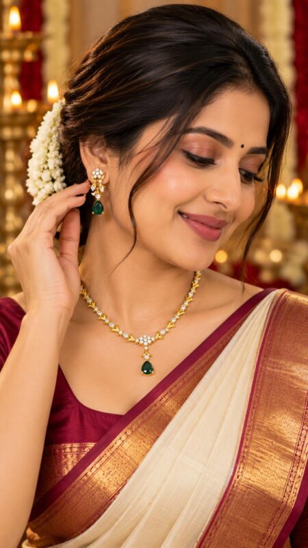 Emerald Grace Crystal Necklace Set